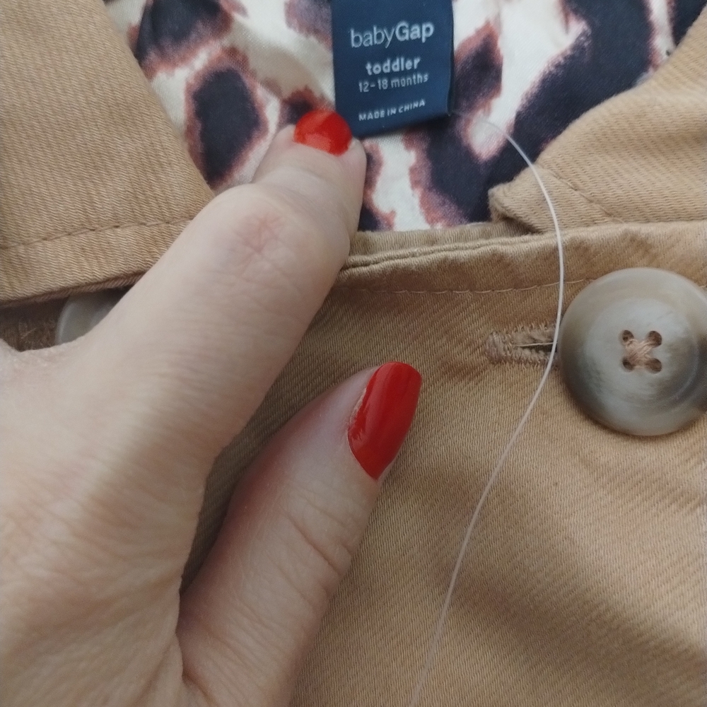 GAP Tan Pea Coat for Toddlers